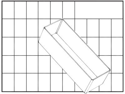Raaco indsats BA8-2 klar 69x55x157 mm