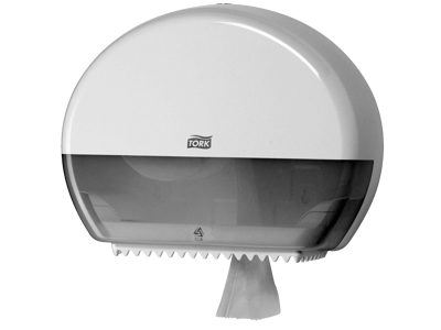 Dispenser f.toiletpapir Tork T2 hvid