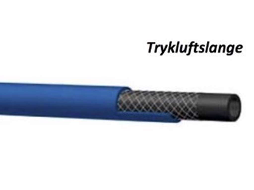Slange 10mm 195AT  blå PU for luftværktø