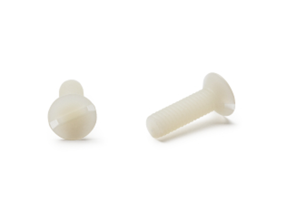 Maskinskrue M5x10 US DIN 963 Nylon