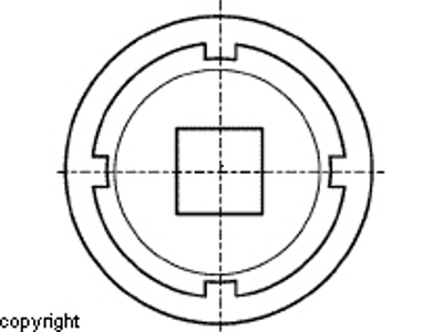 TMFS 16 SKF top med 1/1" firkant