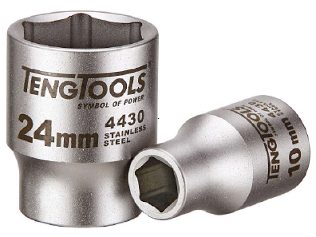 Top 3/8" x 13mm Rustfri Tengtools 6-kt