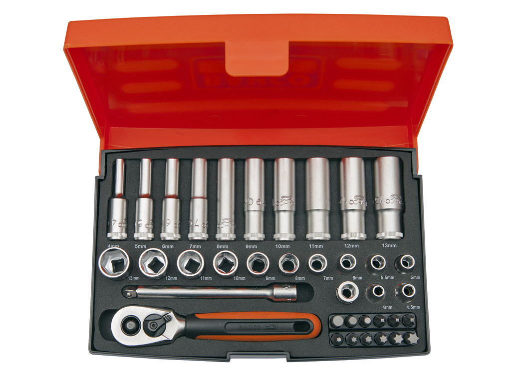 Topnøglesæt 1/4" SL25L Bahco