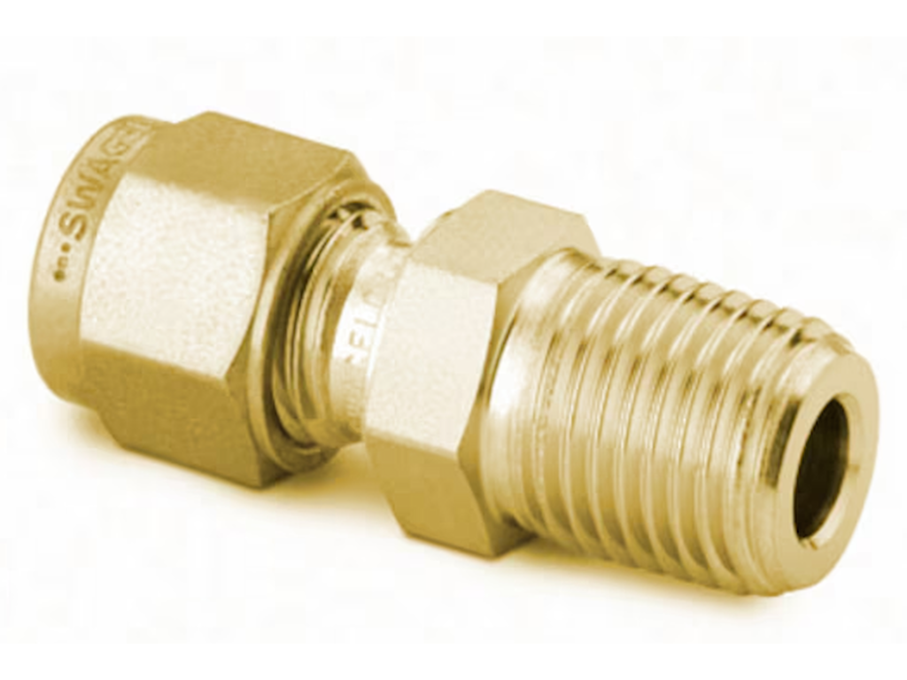 Connector Messing Han 6mm OD-1/4"