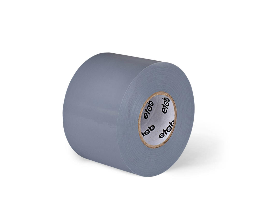 Tape 50mm x 20 mtr PVC byggetape Grå