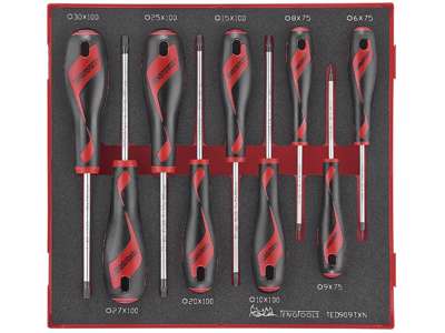 Skruetrækkersæt TX TED909TXN Tengtools