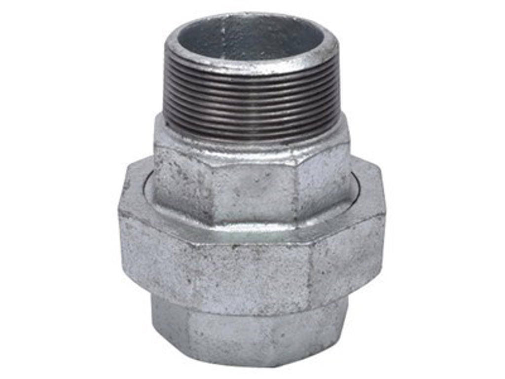 Union 1-1/2" galv M/N