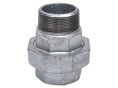 Union 1-1/2" galv M/N