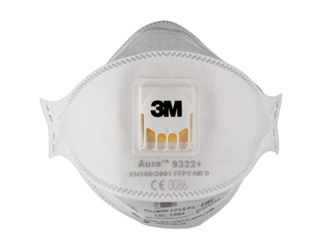 Støvmaske FFP2S 3M Aura 9322+ (10 stk)