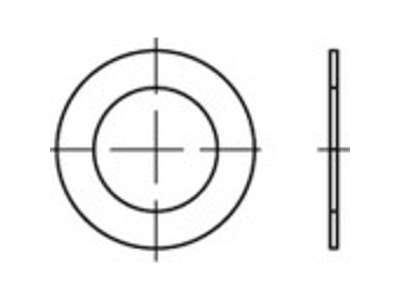 Stålshims 65x85x0,5mm