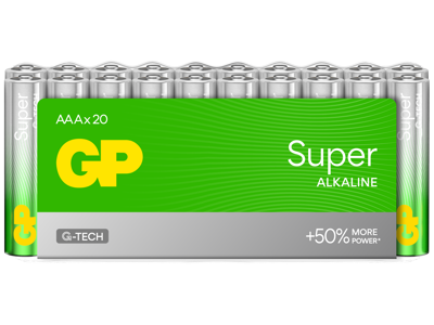 Batteri AAA GP Super Alkaline 20 Stk.