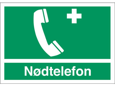 NØDTELEFON 210X297MM